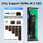 MAIWO K1685P3 USB3.2 Gen2x2 20Gbps M.2 NVMe SSDケース
