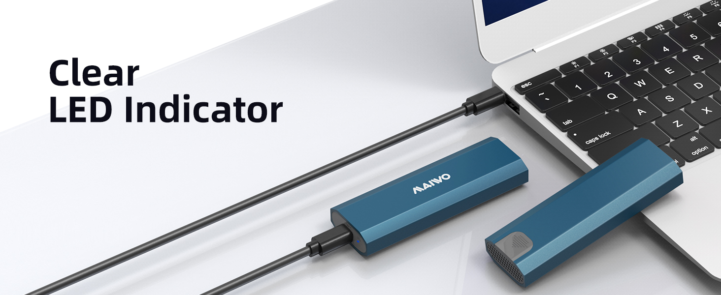 MAIWO K1690 10Gbps Type-C M.2 NVMe SSDケース 製品詳細画像